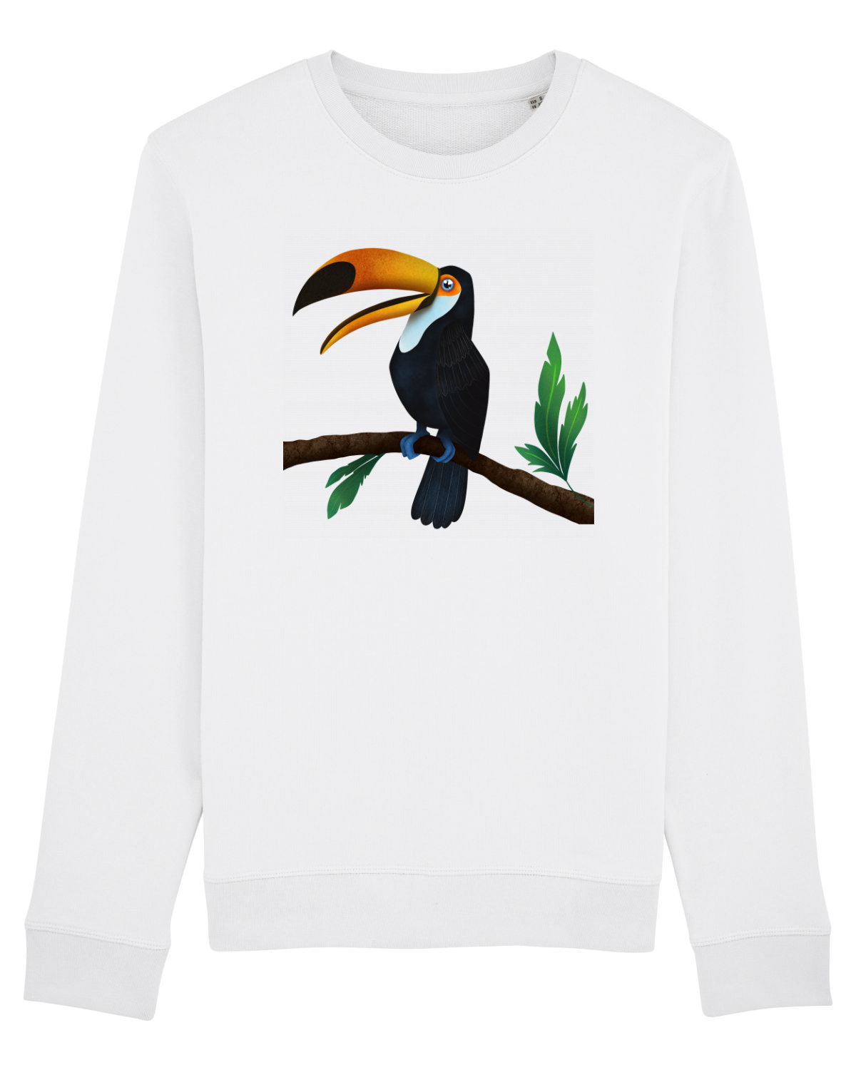 Bluză mânecă lungă Unisex Rise White