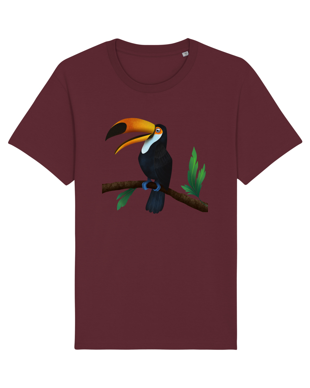Tricou mânecă scurtă Unisex Rocker Burgundy