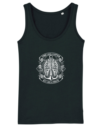 Think like a Captain Skeleton White Black