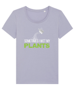 PLANTS Tricou mânecă scurtă guler larg fitted Damă Expresser