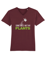 PLANTS Tricou mânecă scurtă guler V Bărbat Presenter