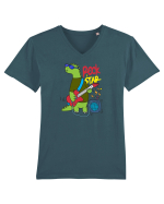Rock star Tricou mânecă scurtă guler V Bărbat Presenter