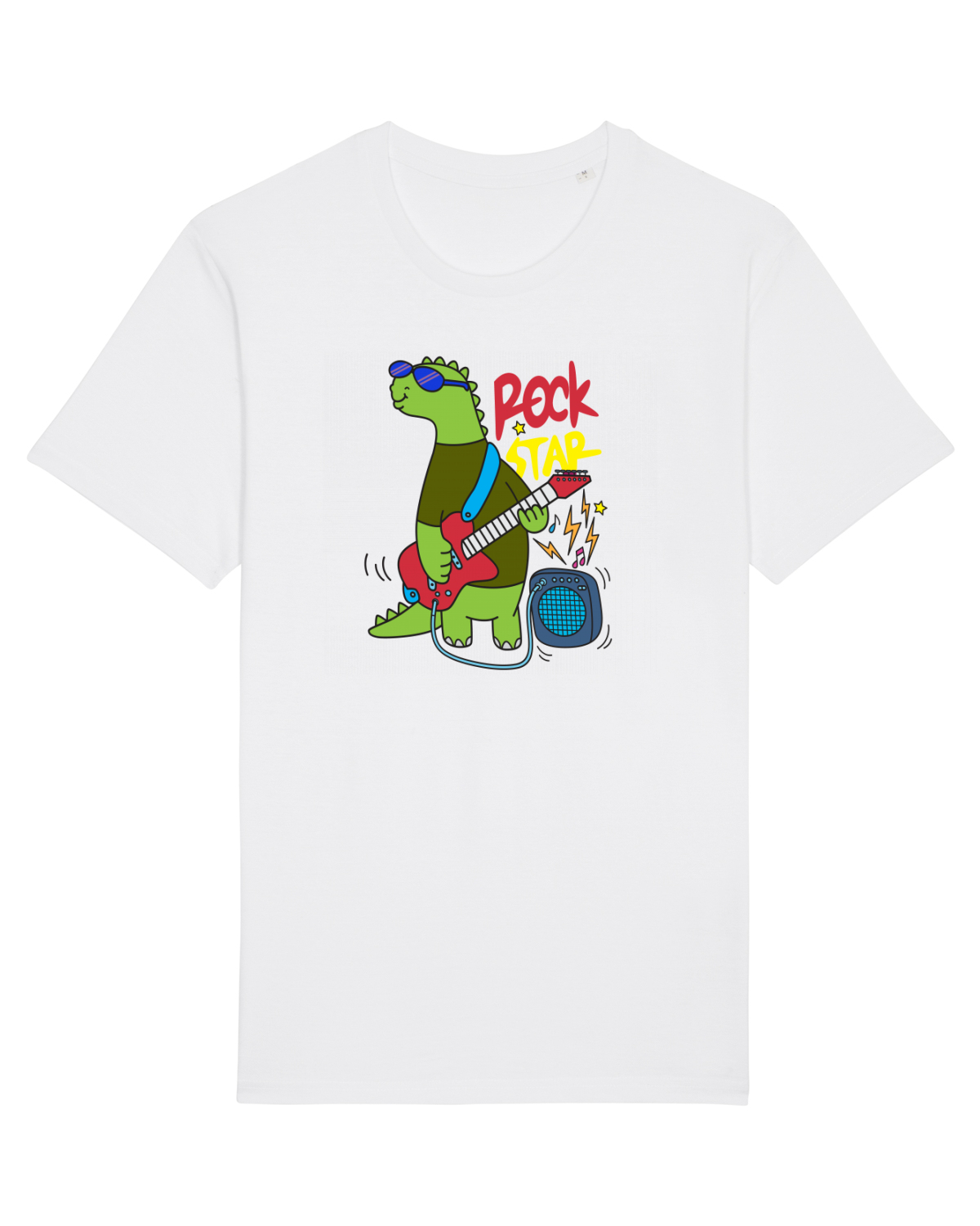 Tricou mânecă scurtă Unisex Rocker White