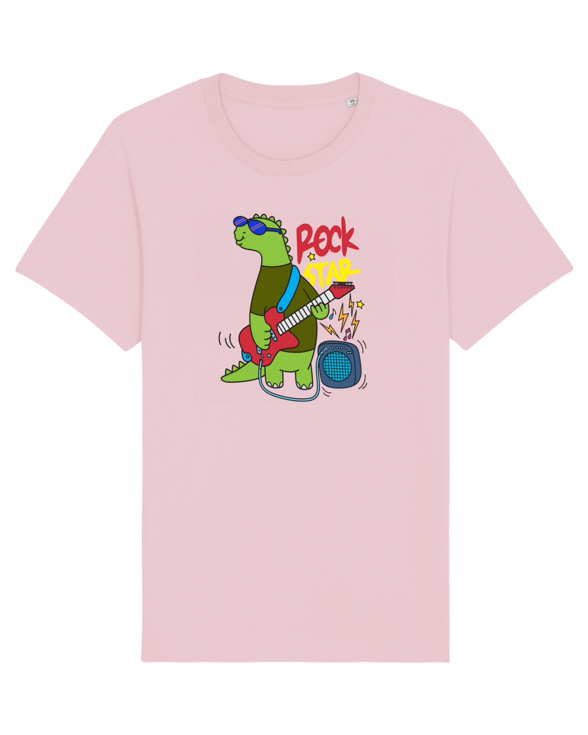 Tricou mânecă scurtă Unisex Rocker Cotton Pink