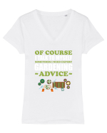 GARDENING Tricou mânecă scurtă guler V Damă Evoker