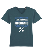 MECHANIC Tricou mânecă scurtă guler V Bărbat Presenter
