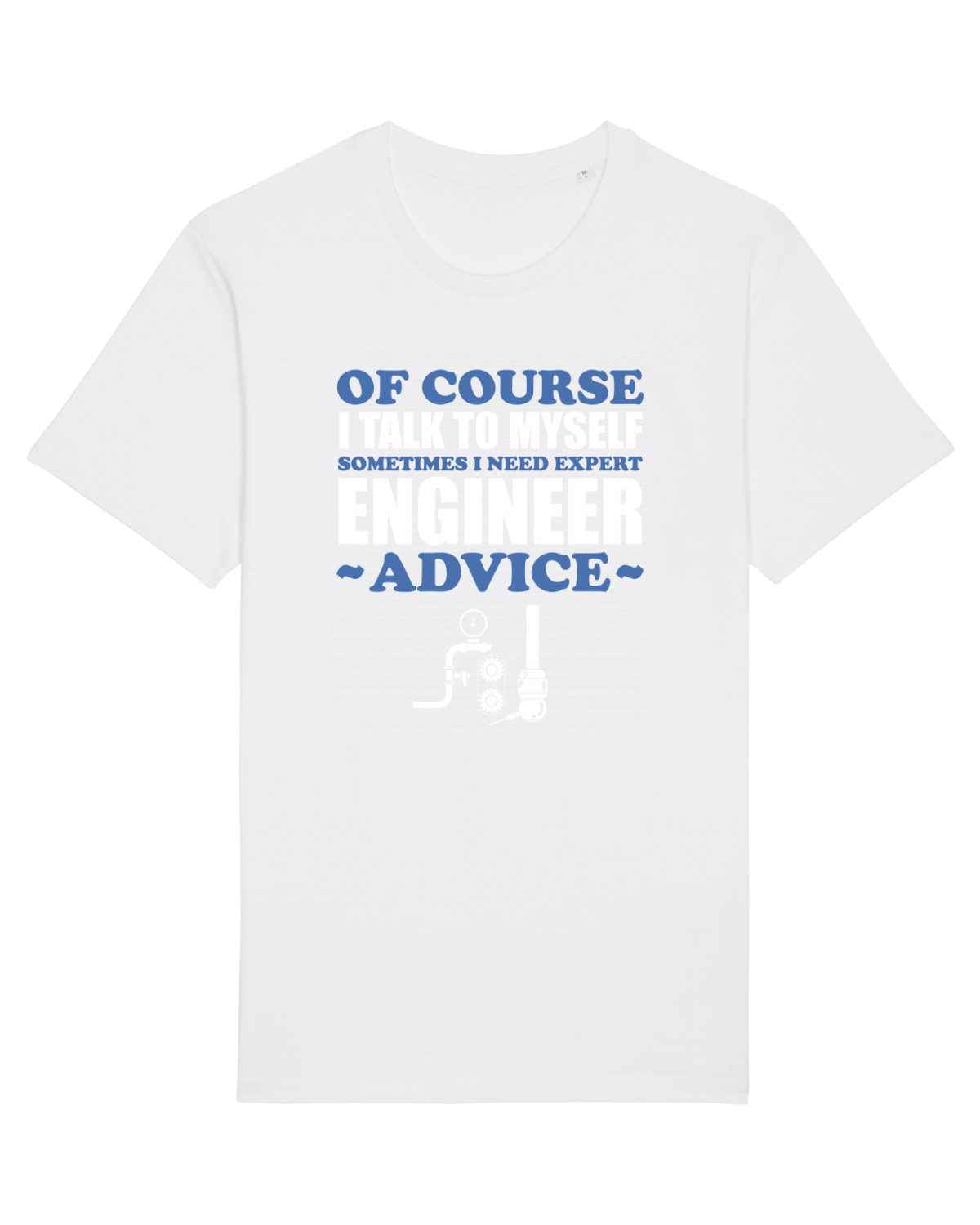 Tricou mânecă scurtă Unisex Rocker White