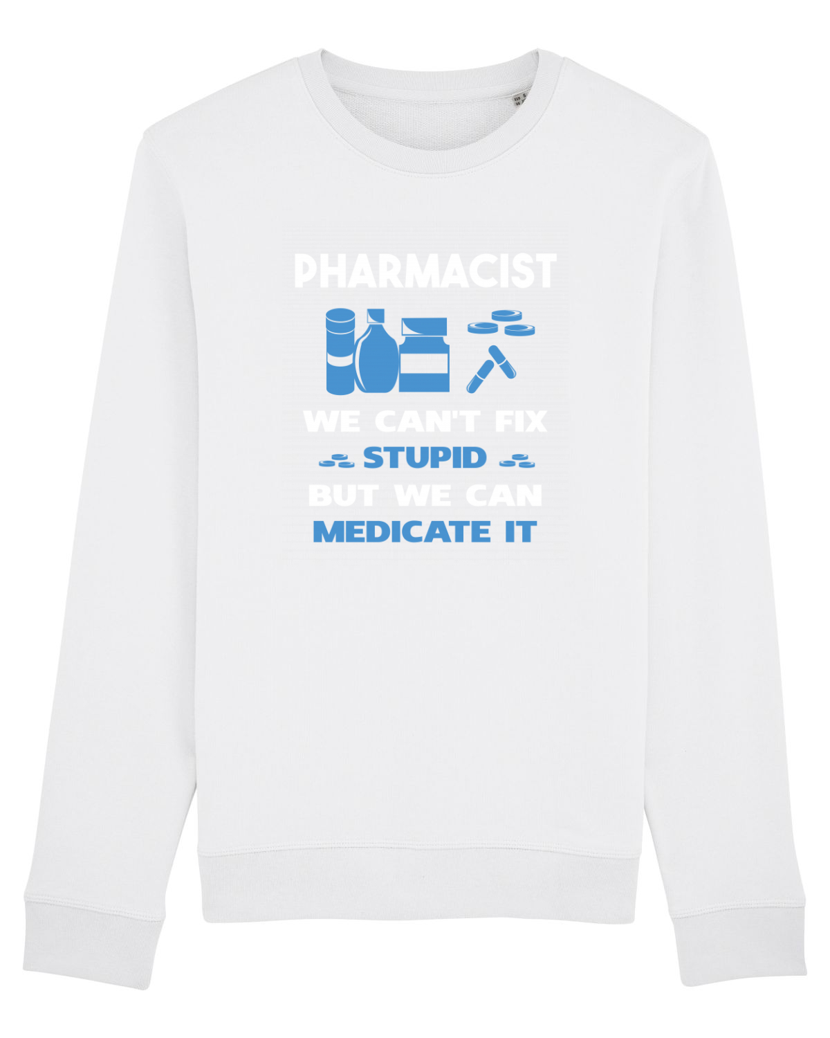 Bluză mânecă lungă Unisex Rise White