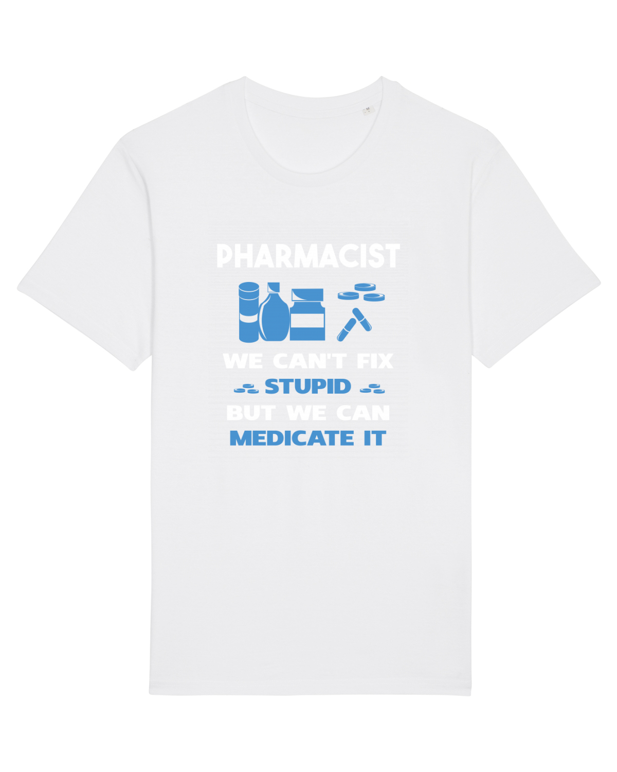 Tricou mânecă scurtă Unisex Rocker White
