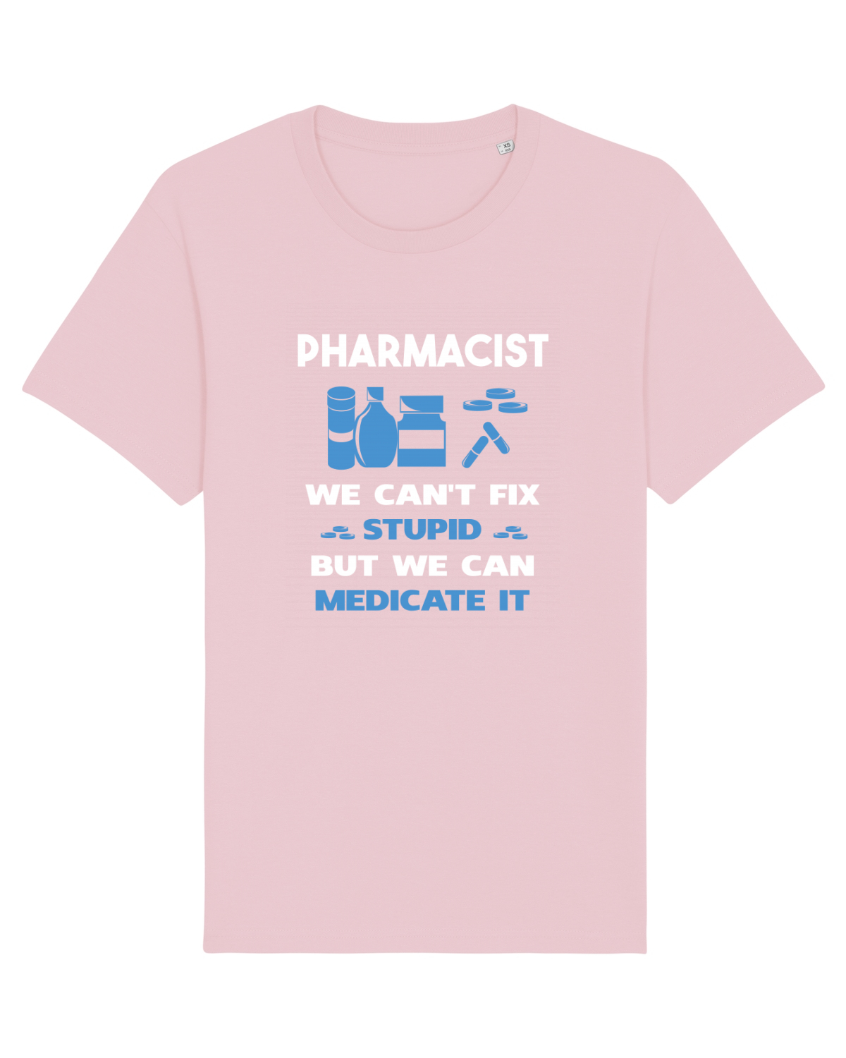 Tricou mânecă scurtă Unisex Rocker Cotton Pink