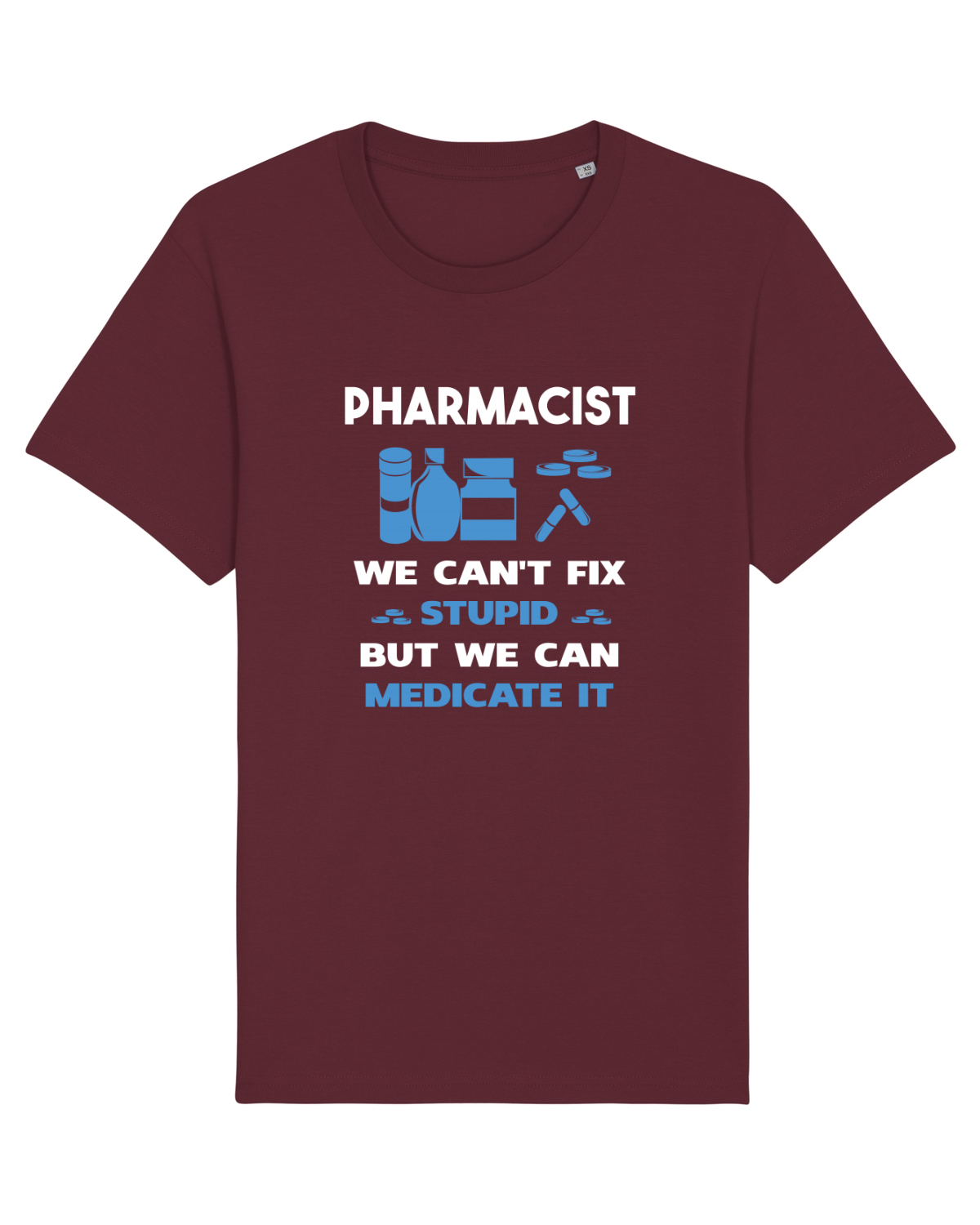 Tricou mânecă scurtă Unisex Rocker Burgundy