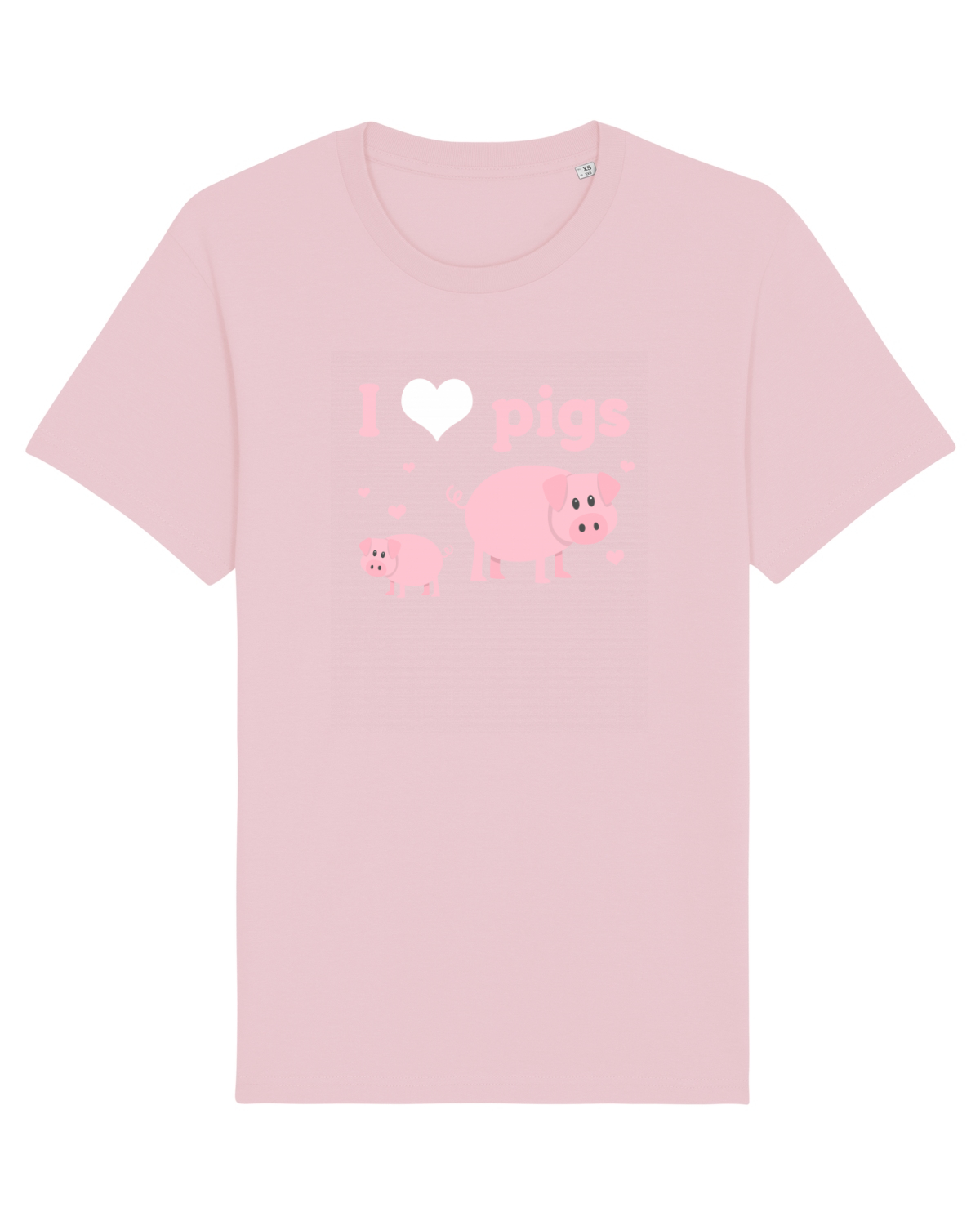 Tricou mânecă scurtă Unisex Rocker Cotton Pink