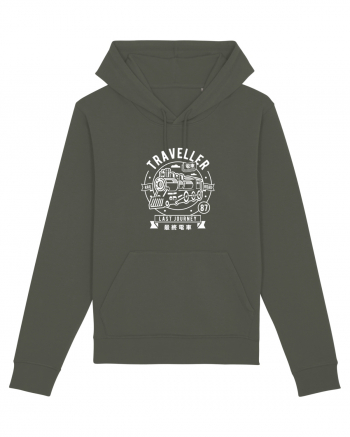Train Traveller White Khaki