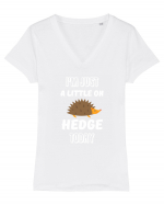 HEDGEHOG Tricou mânecă scurtă guler V Damă Evoker