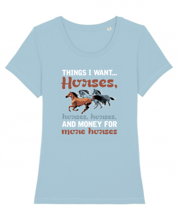HORSES Sky Blue