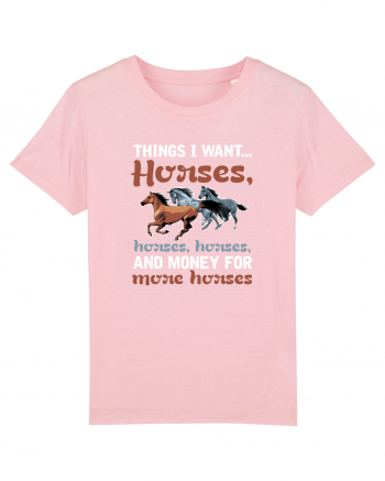 HORSES Cotton Pink