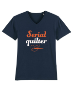 QUILTER Tricou mânecă scurtă guler V Bărbat Presenter
