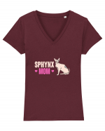 SPHYNX Tricou mânecă scurtă guler V Damă Evoker