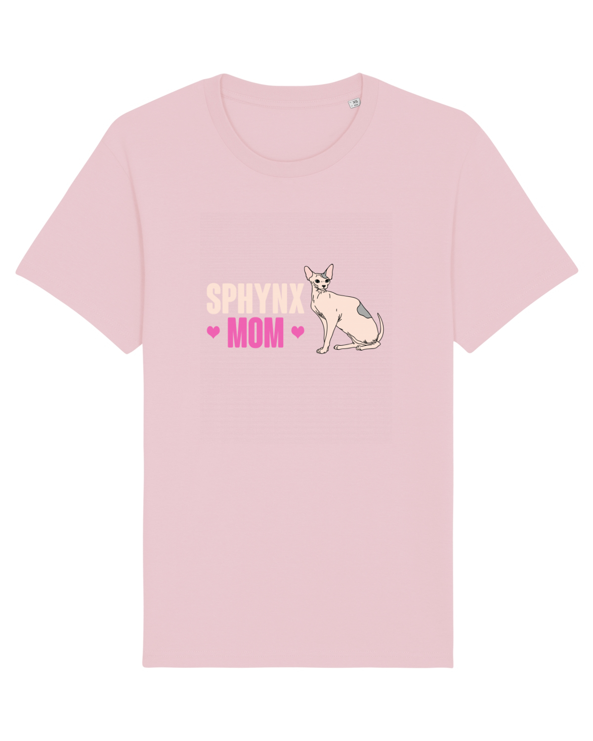 Tricou mânecă scurtă Unisex Rocker Cotton Pink