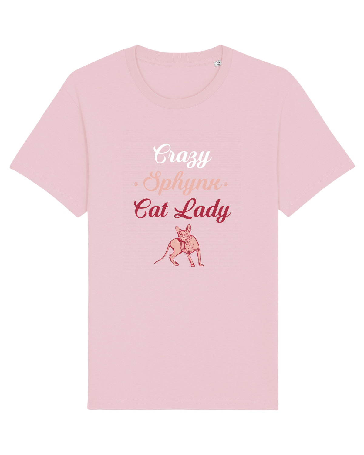 Tricou mânecă scurtă Unisex Rocker Cotton Pink