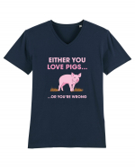 PIGS Tricou mânecă scurtă guler V Bărbat Presenter