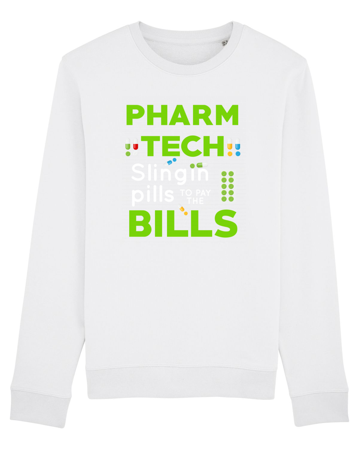 Bluză mânecă lungă Unisex Rise White