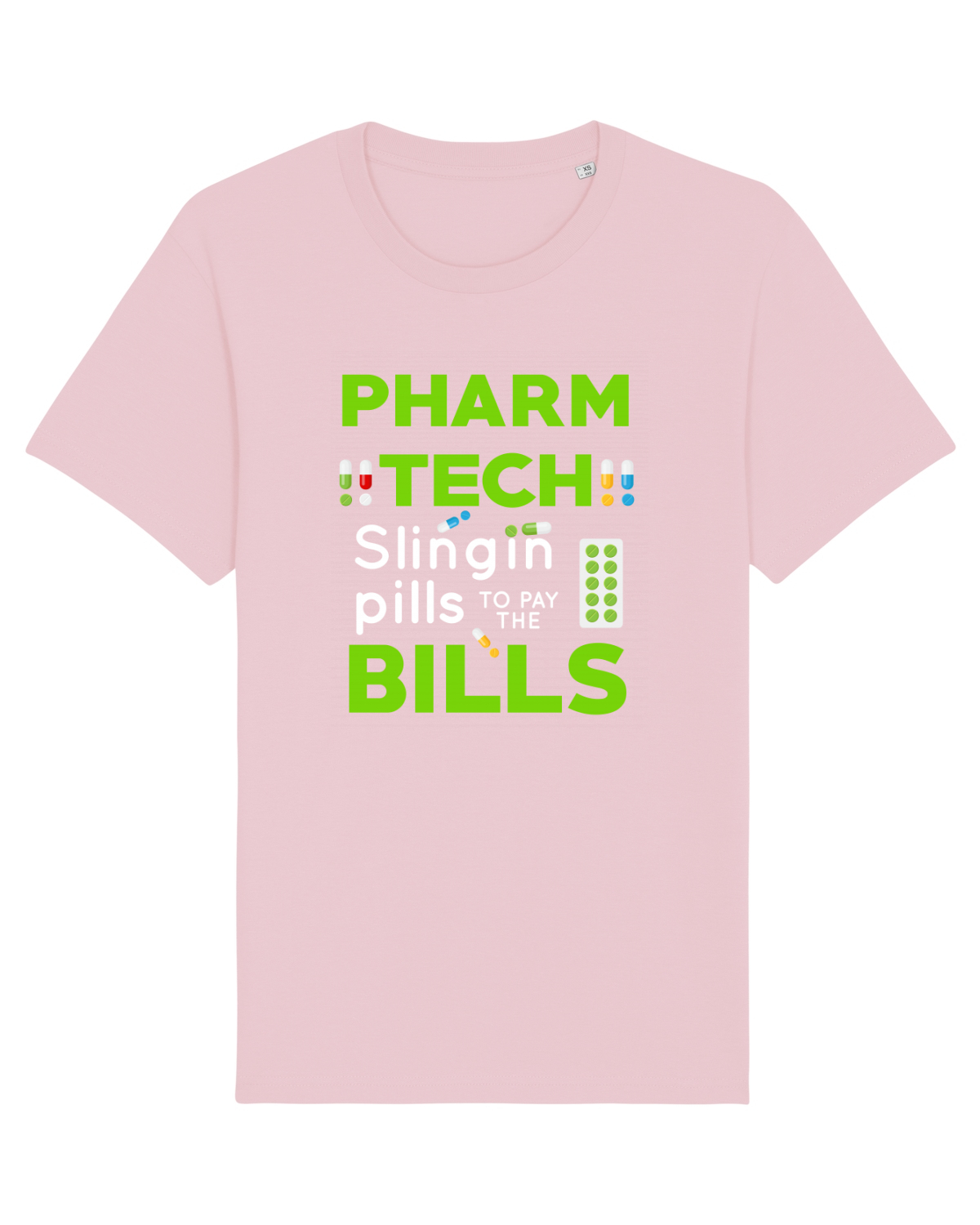 Tricou mânecă scurtă Unisex Rocker Cotton Pink