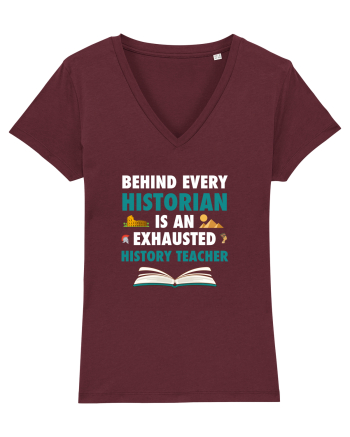 HISTORY TEACHER Burgundy
