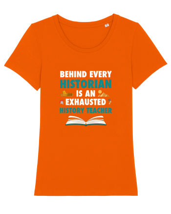 HISTORY TEACHER Bright Orange