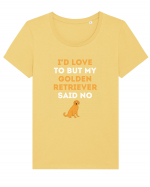 GOLDEN RETRIEVER Tricou mânecă scurtă guler larg fitted Damă Expresser