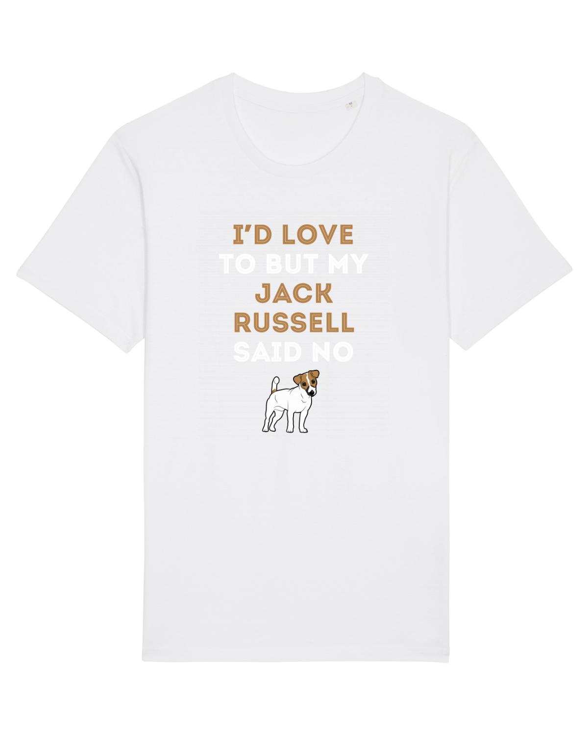 Tricou mânecă scurtă Unisex Rocker White