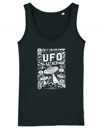 UFO Attack Martian Alien White Black