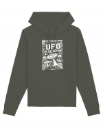 UFO Attack Martian Alien White Hanorac Unisex Drummer