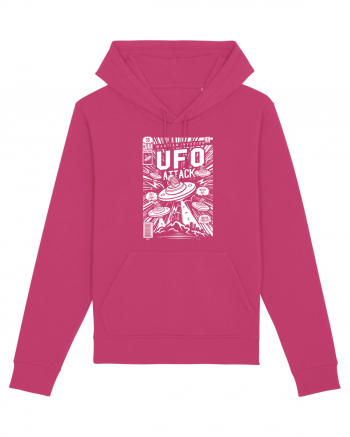 UFO Attack Martian Alien White Raspberry