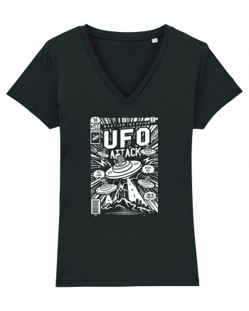 UFO Attack Martian Alien White Black