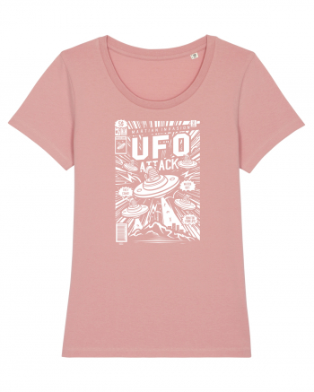 UFO Attack Martian Alien White Canyon Pink