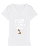 CORGI Tricou mânecă scurtă guler V Damă Evoker