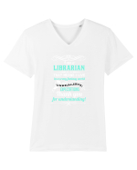 LIBRARIAN Tricou mânecă scurtă guler V Bărbat Presenter
