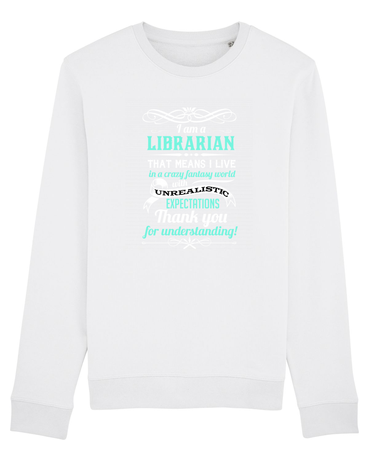 Bluză mânecă lungă Unisex Rise White
