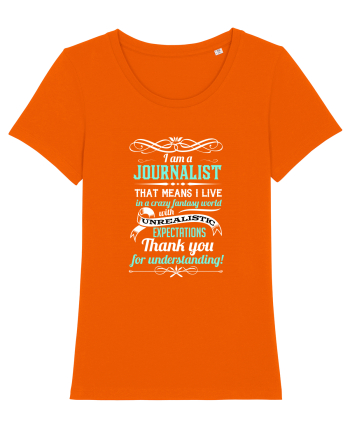 JOURNALIST Bright Orange