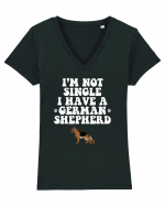 GERMAN SHEPHERD Tricou mânecă scurtă guler V Damă Evoker