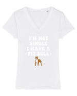 PIT BULL  Tricou mânecă scurtă guler V Damă Evoker