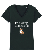 CORGI Tricou mânecă scurtă guler V Damă Evoker