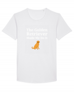 GOLDEN RETRIEVER Tricou mânecă scurtă guler larg Bărbat Skater