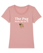 PUG Tricou mânecă scurtă guler larg fitted Damă Expresser