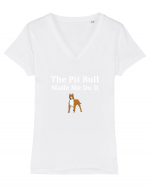 PIT BULL  Tricou mânecă scurtă guler V Damă Evoker