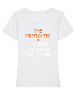 FIREFIGHTER Tricou mânecă scurtă guler larg fitted Damă Expresser
