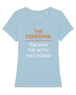 FISHING Tricou mânecă scurtă guler larg fitted Damă Expresser
