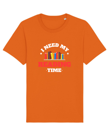 READING BOOKS Bright Orange