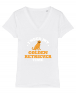 GOLDEN RETRIEVER Tricou mânecă scurtă guler V Damă Evoker